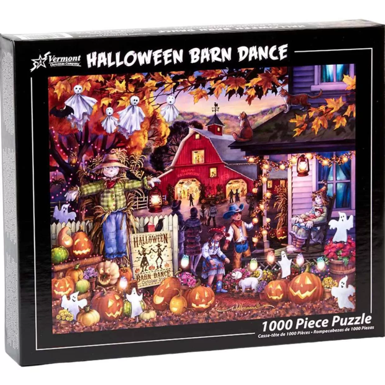 * 1000 Piece Halloween Barn Dance Jigsaw Puzzle* Puzzles