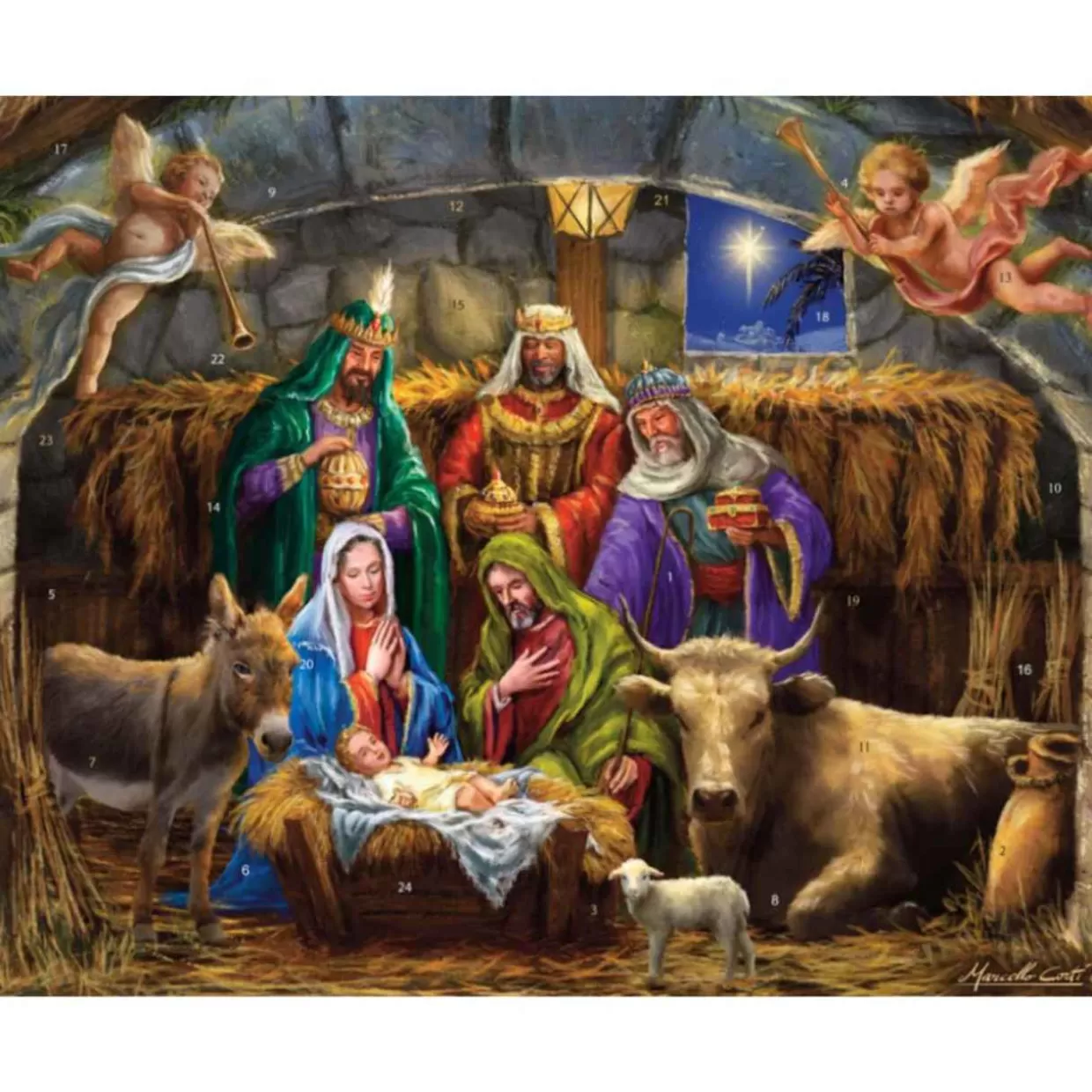 Jim Shore 1000 Piece In The Manger Jigsaw Puzzle* Puzzles