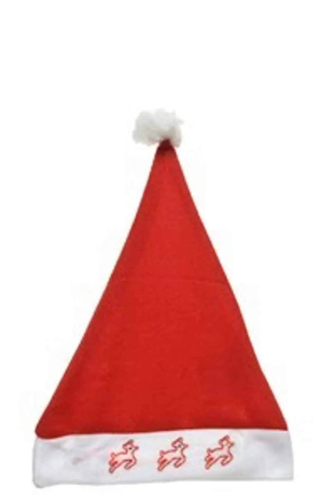 * 12"H X 8"W Light Up Santa Hat With Deer Engraved On The Brim* Clothing