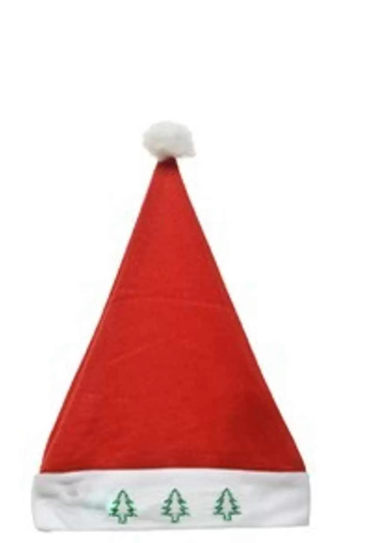 * 12"H X 8"W Light Up Santa Hat With Trees Engraved On The Brim* Clothing