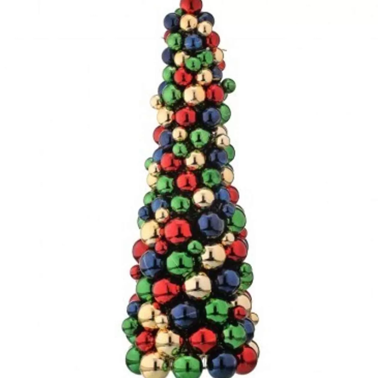 Kurt Adler 18" Vp Mixed Ball Nutcracker Cone Tree* Tabletop Trees