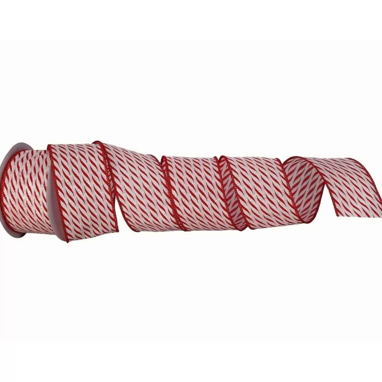 * 2.5" X 10Y Peppermint Stick Ribbon* Ribbon