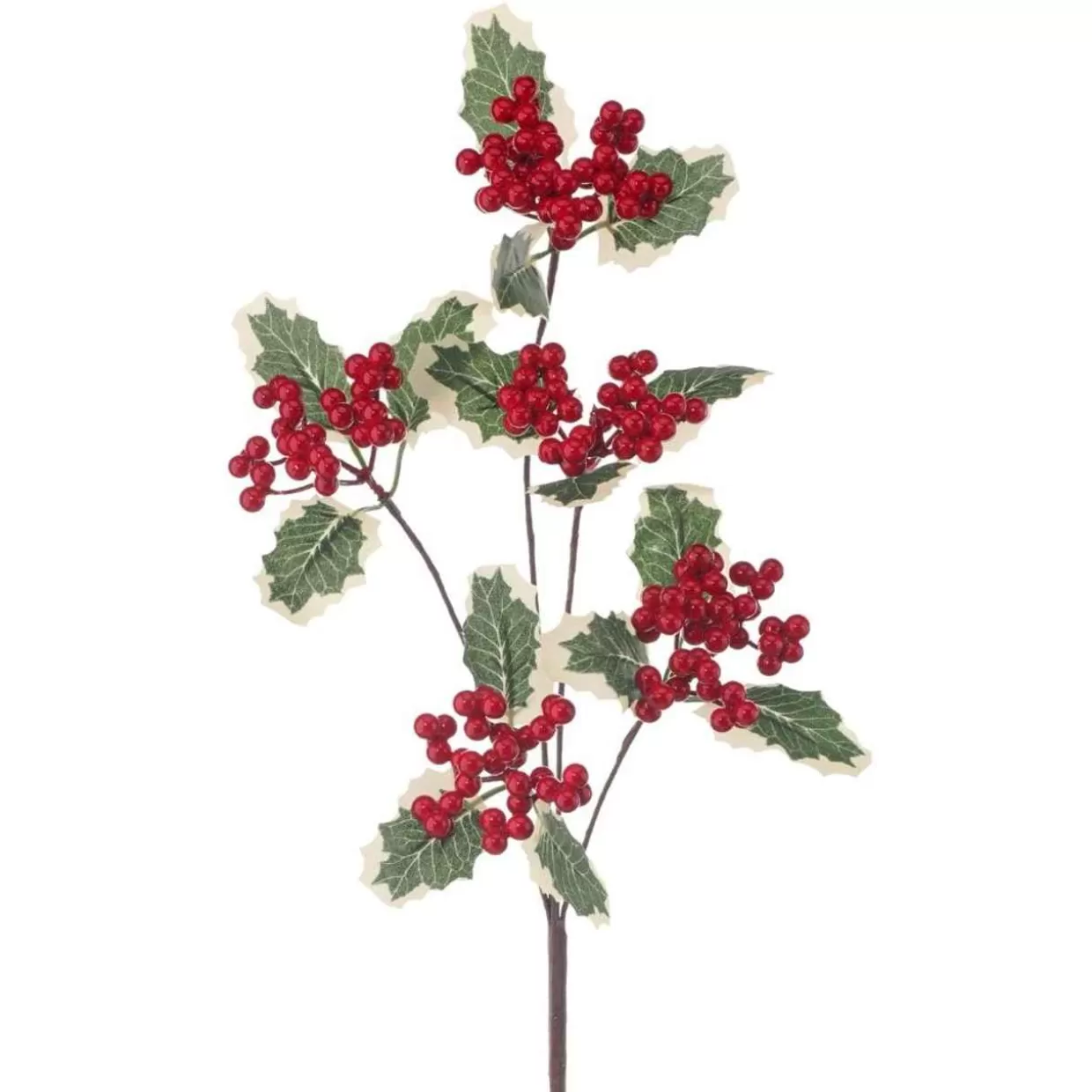 * 27" Varigated Holly Spray* Tree Picks