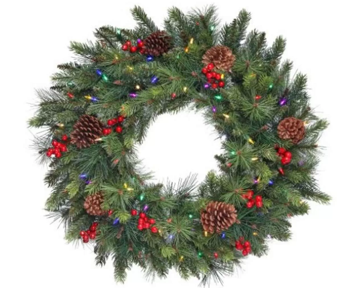 Lumineo 30" Led Forrest Berry Fir Wreath* Wreaths