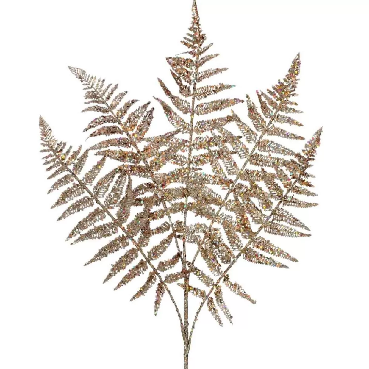 Kurt Adler 34" Glitter/Sequin Fern Spray* Tree Picks