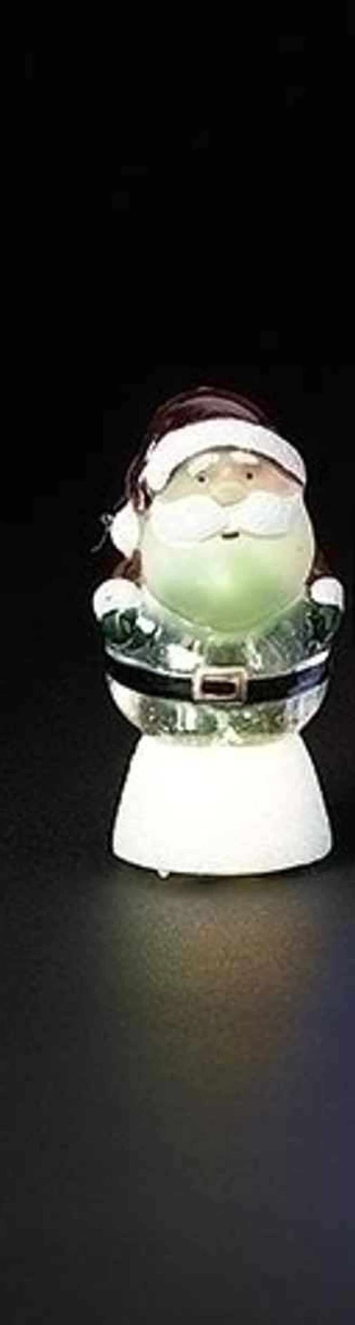 * 3.5" Led Light-Up Santa Tabletop Seasonal Decor* Lit Water Globes