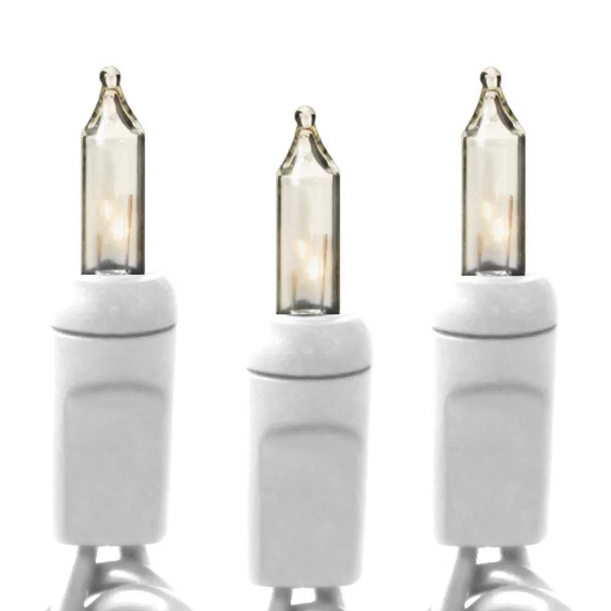 Lumineo 50 Foot - Clear Mini Light Set With White Wire - 100 Lights -* String Lights