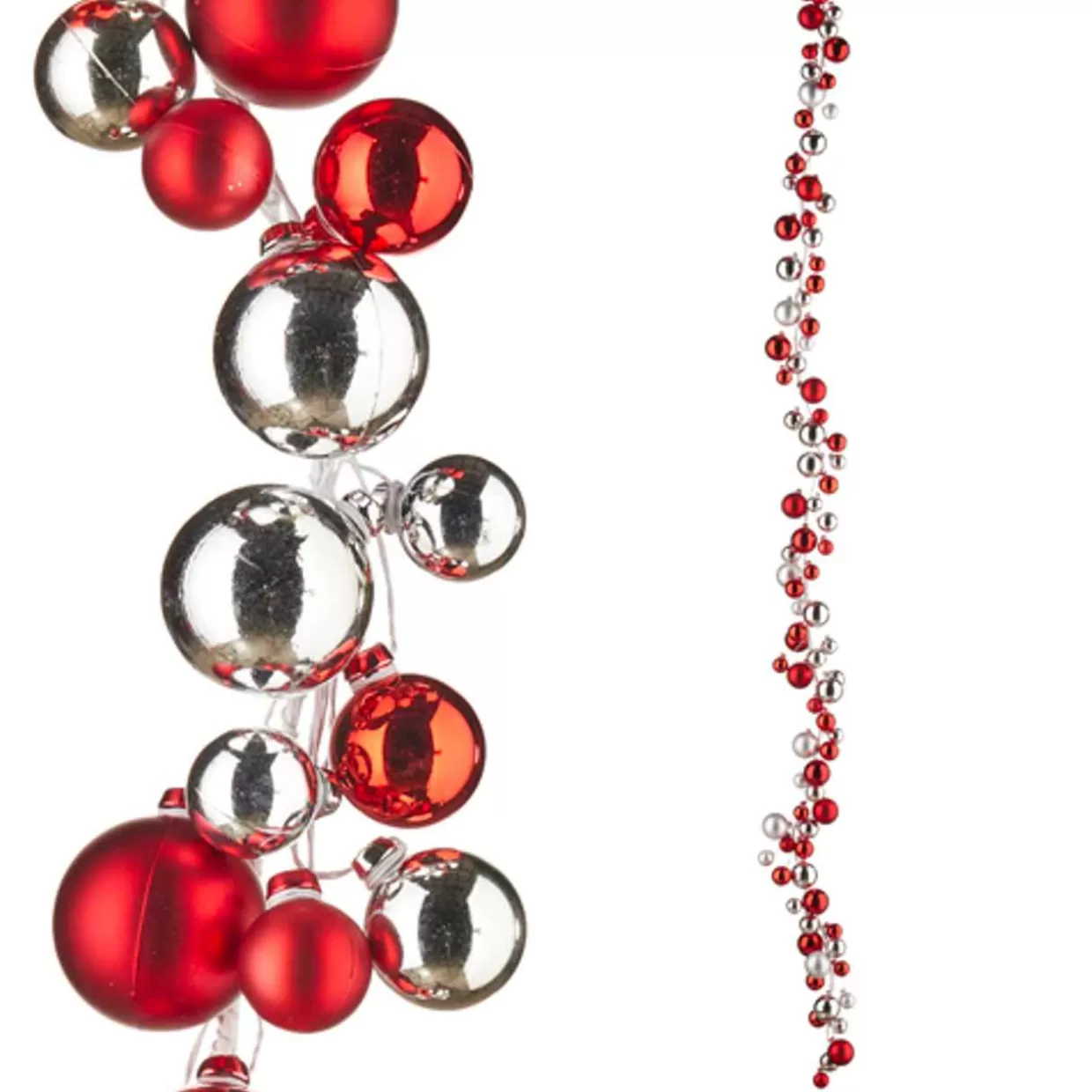 Kurt Adler 6 Foot Red And Silver Ball Garland* Garland