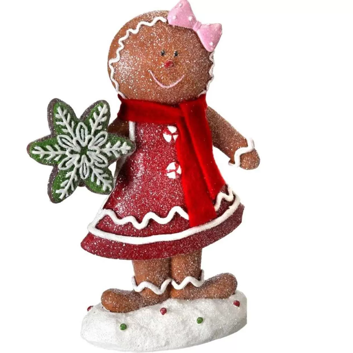 Kurt Adler 8.5" Gingerbread Girl With Cookies Figurine* Figurines