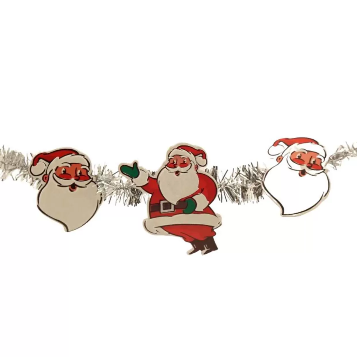 Kurt Adler 8 Foot Paper Santa Garland* Garland