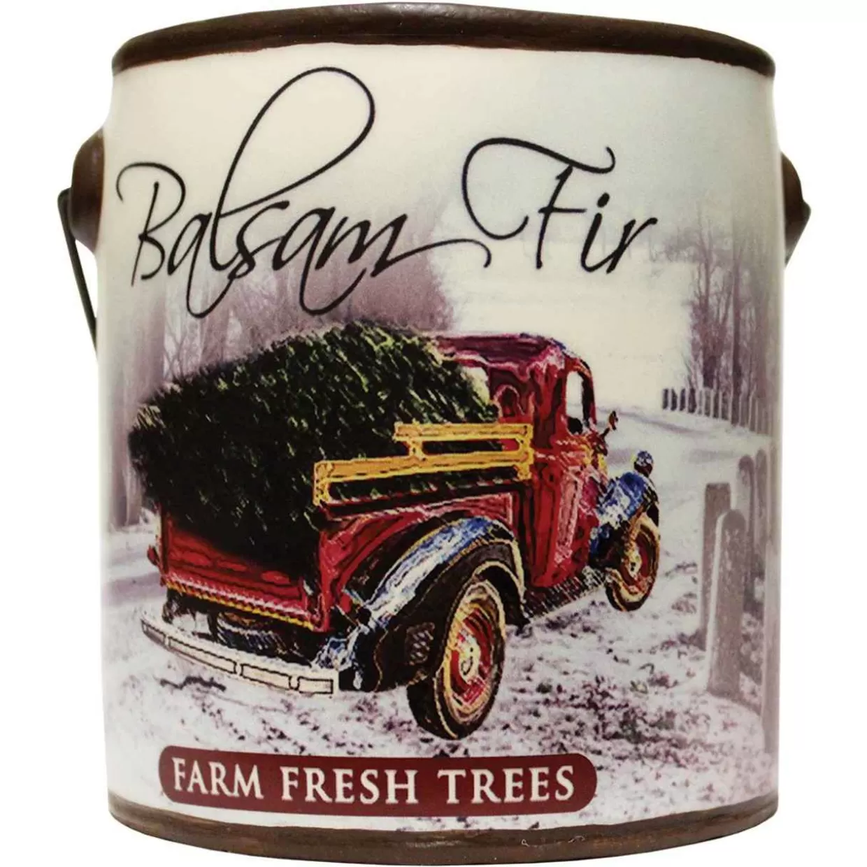 Lumineo Balsam Fir Scented Jar Candle (20 Oz) Decorative Ceramic Jar Candle With True To Life Fragrance Made In Usa* Candles