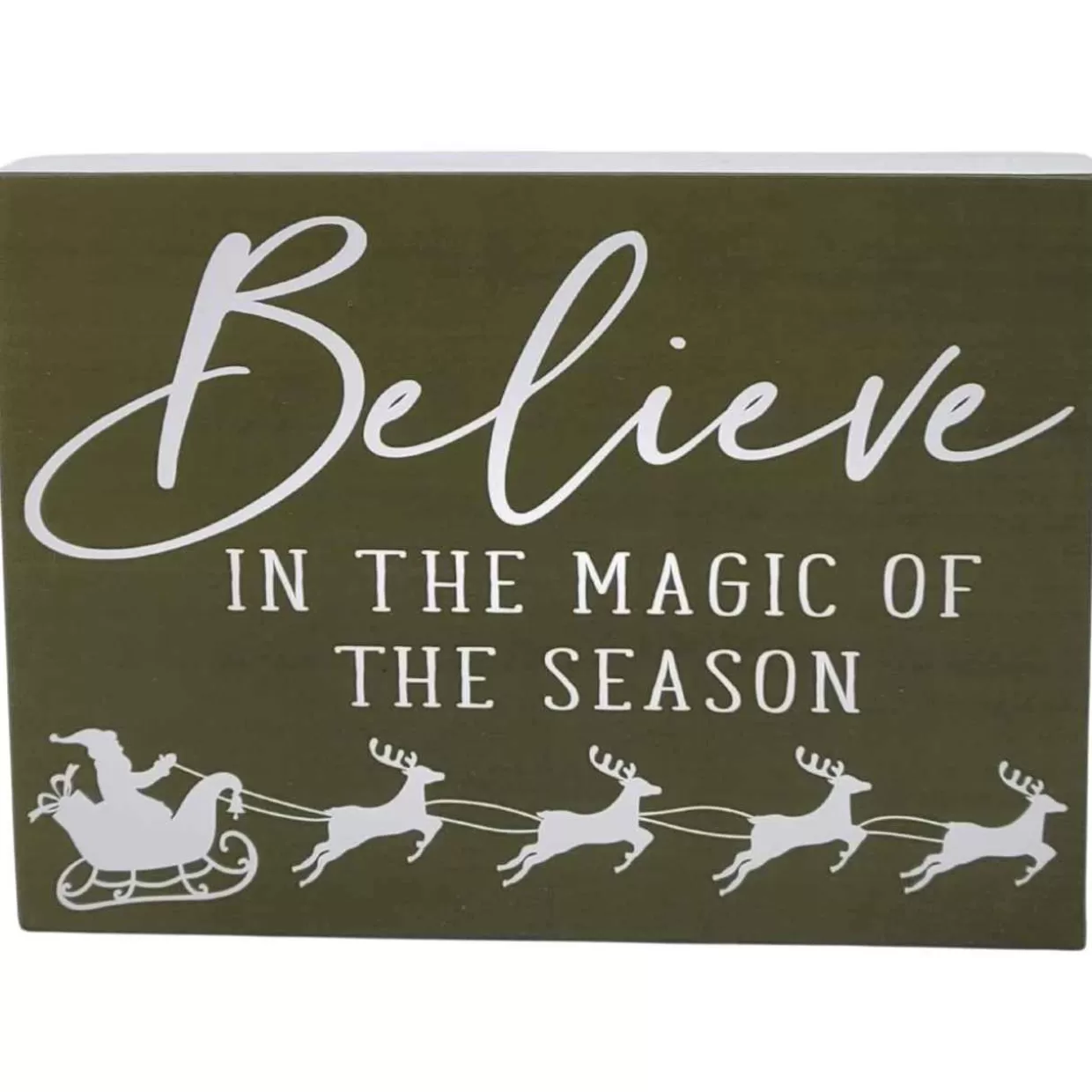 * Believe In The Magic Of The Season Wood Block Sign* Wooden Signs
