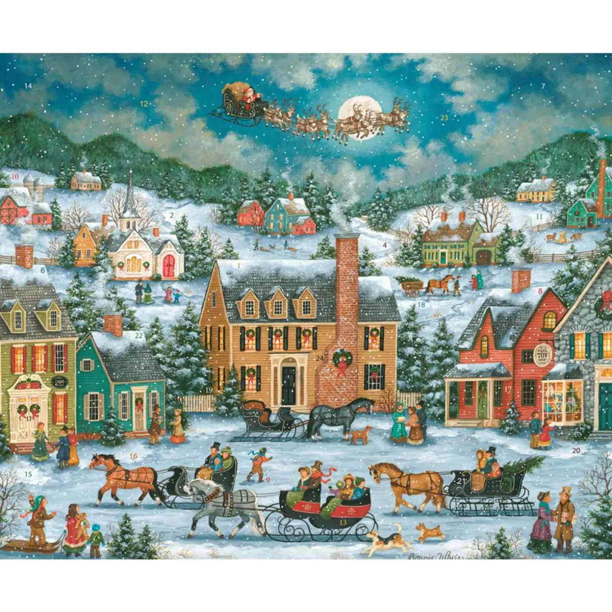 * Christmas Town Paper Advent Calendar* Advent Calendars