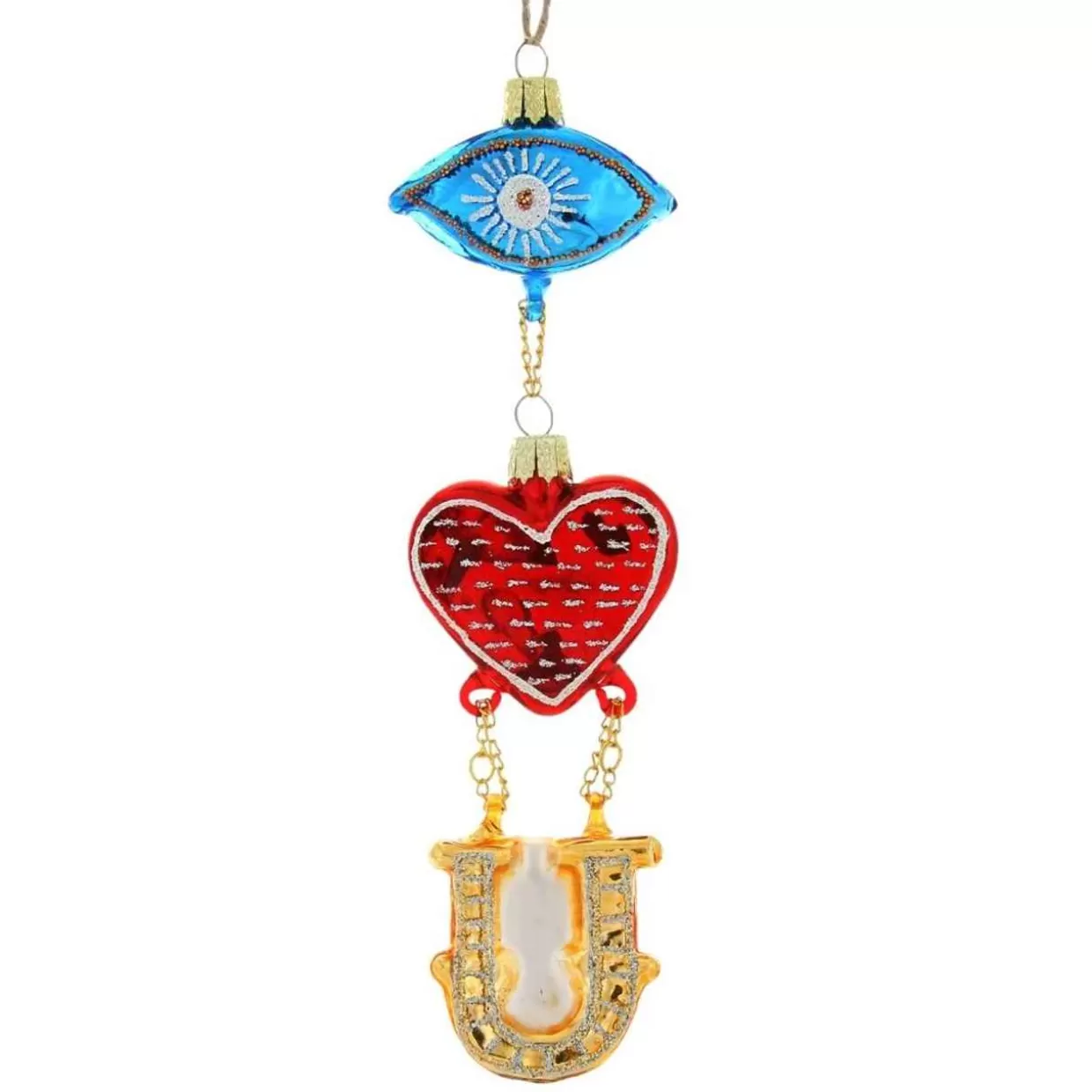 Cody Foster & Co Cody Foster & Co - I Love You Blown Glass Ornament* Valentine's Day