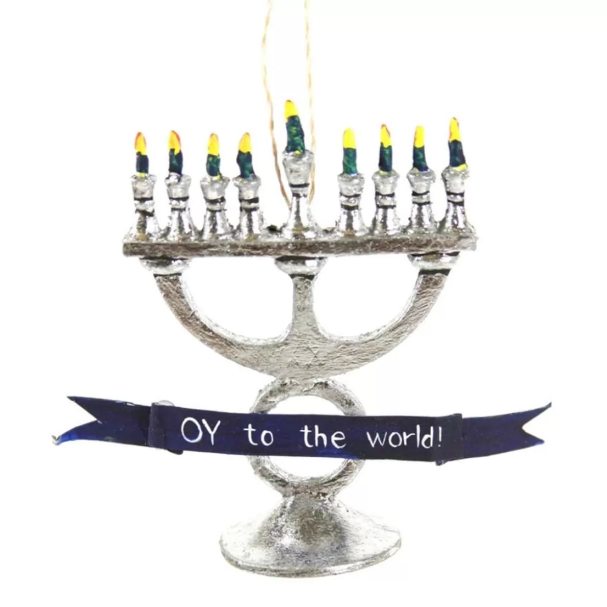 Cody Foster & Co Cody Foster Glass Oy To The World Ornament* Hannukah
