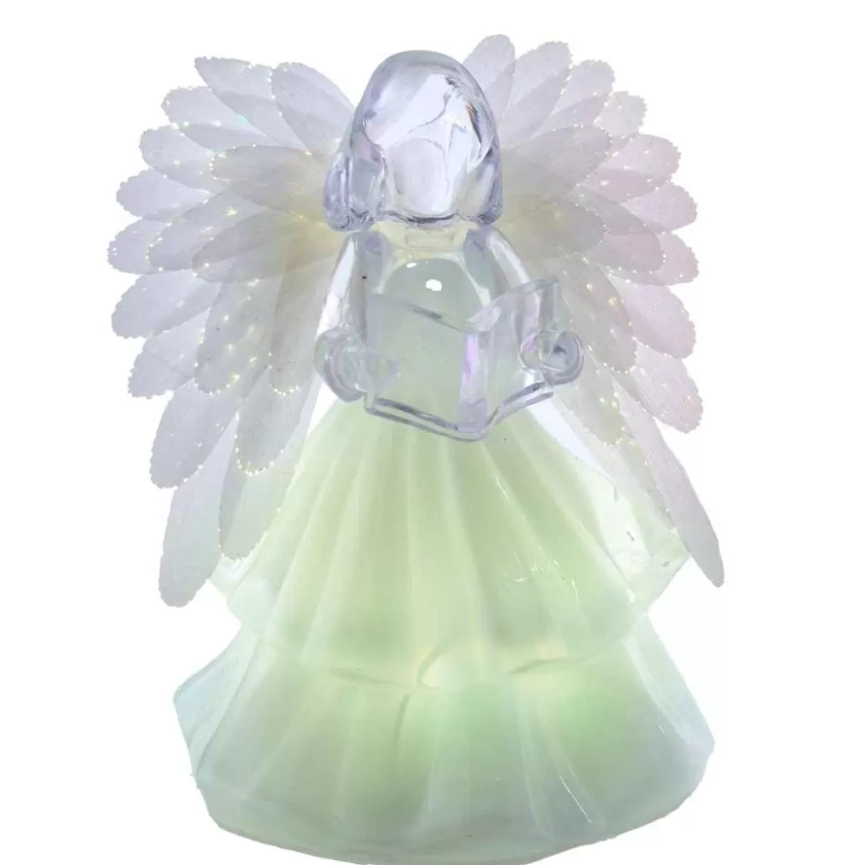 Kurt Adler Fiber Optic Multicolor Angel With Song Book Figurine* Figurines