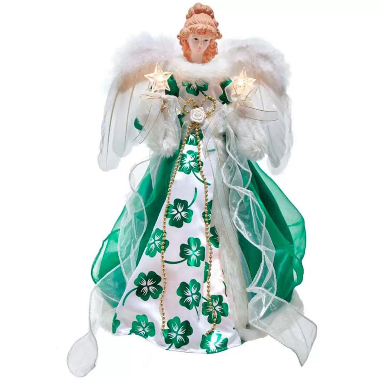 Kurt Adler Irish Angel Lighted Treetop* Tree Toppers