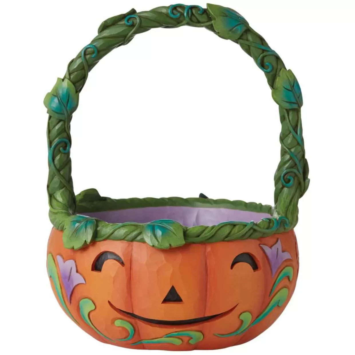 Jim Shore - Heartwood Creek - Double Sided Pumpkin Basket* Halloween