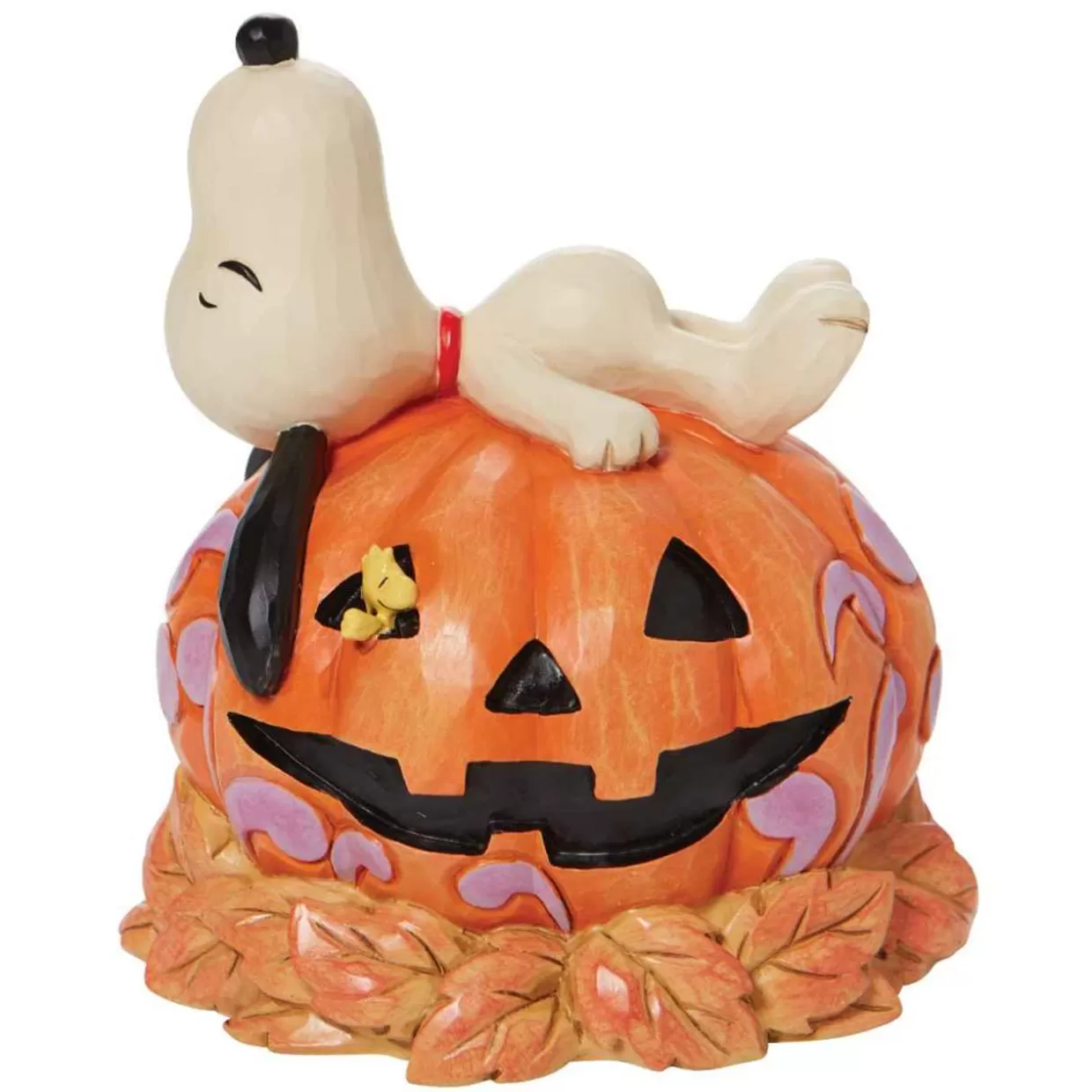 Jim Shore - Peanuts - Snoopy Laying On Top Carved Pumpkin* Halloween