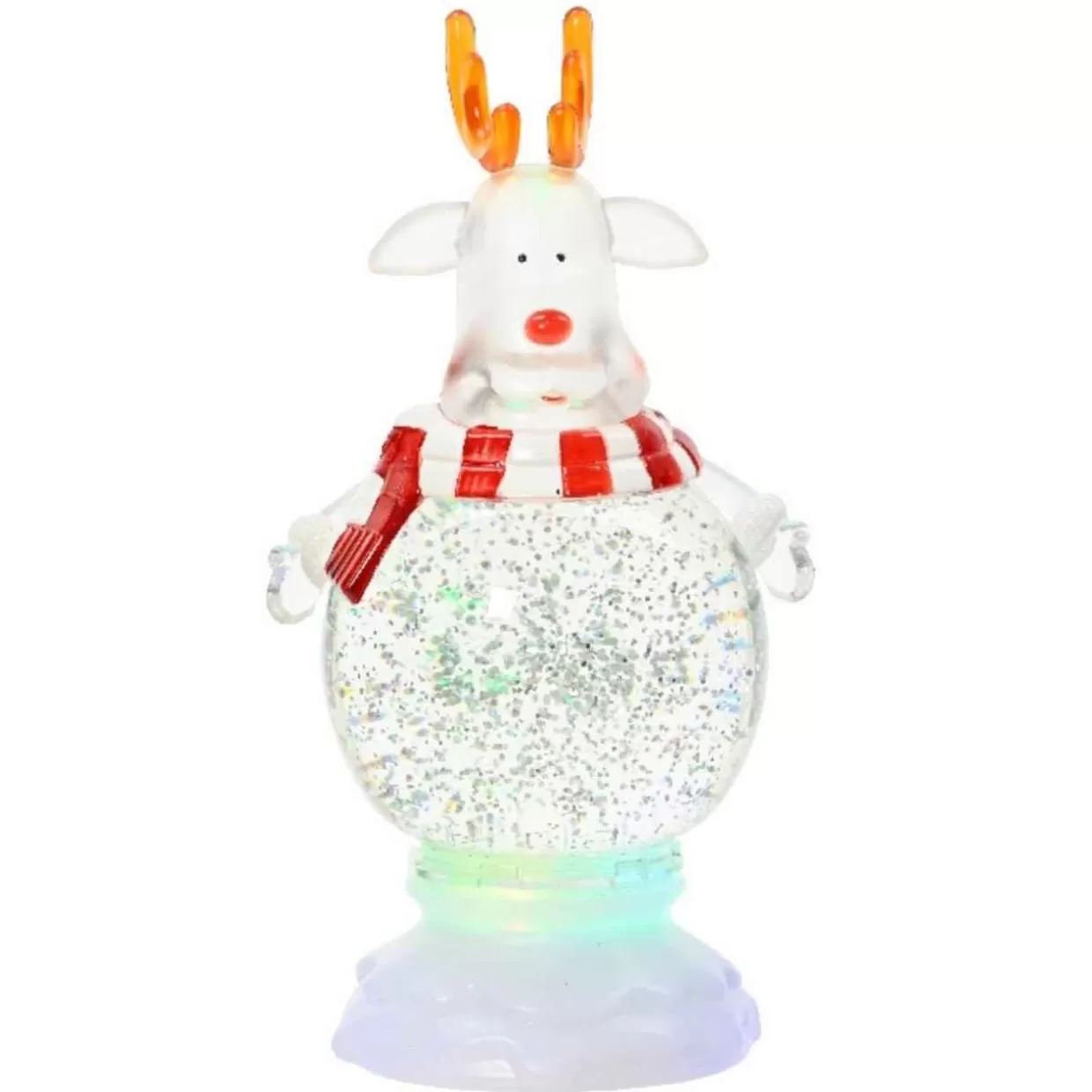 * Led Reindeer Water Spinner* Lit Water Globes