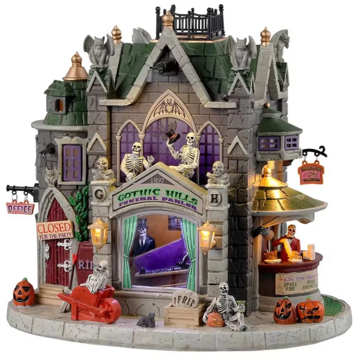 Lemax - Gothic Hills Funeral Parlor* Halloween