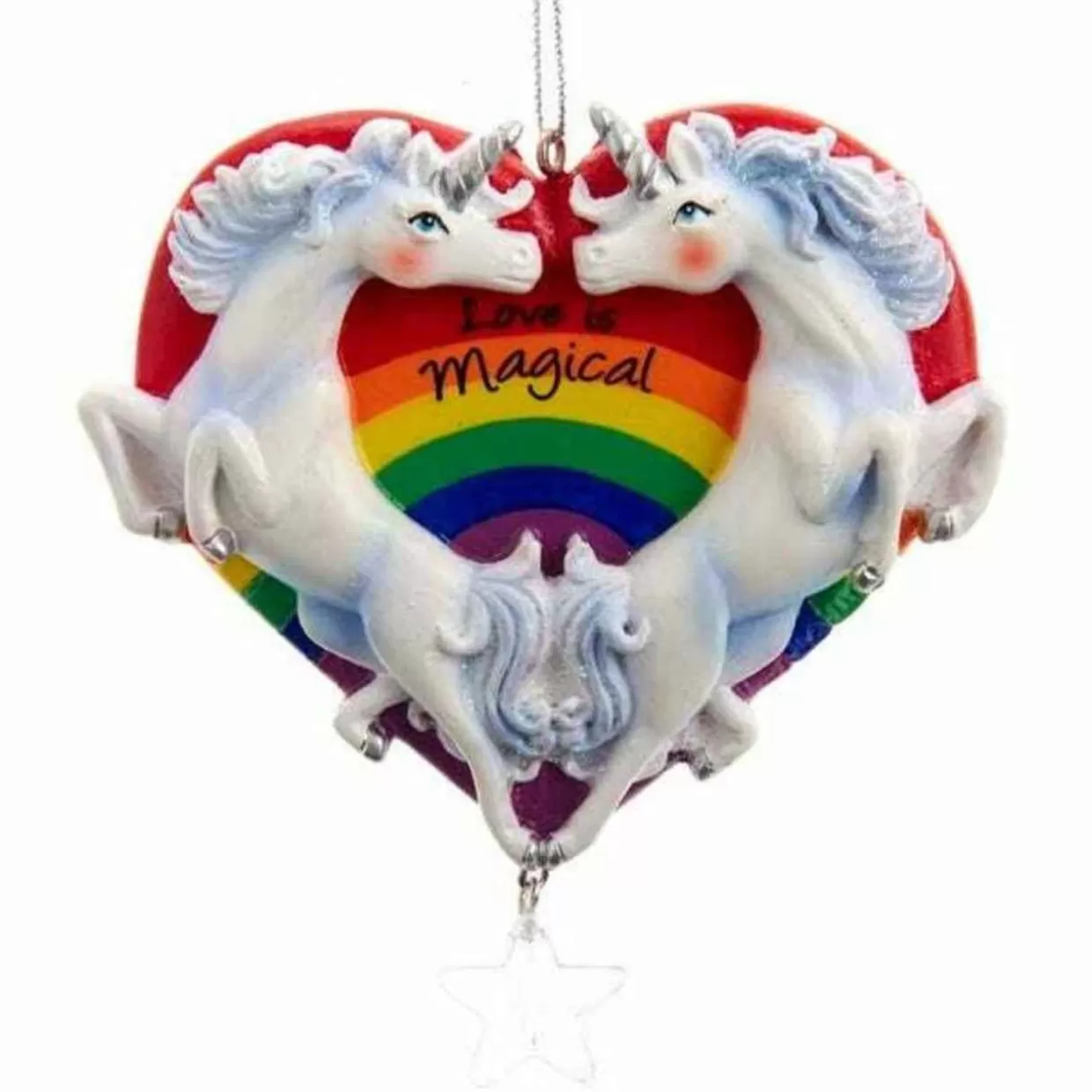 Hearts Gifts By Teresa Love Is Magical Unicorn Heart Ornament* Valentine's Day