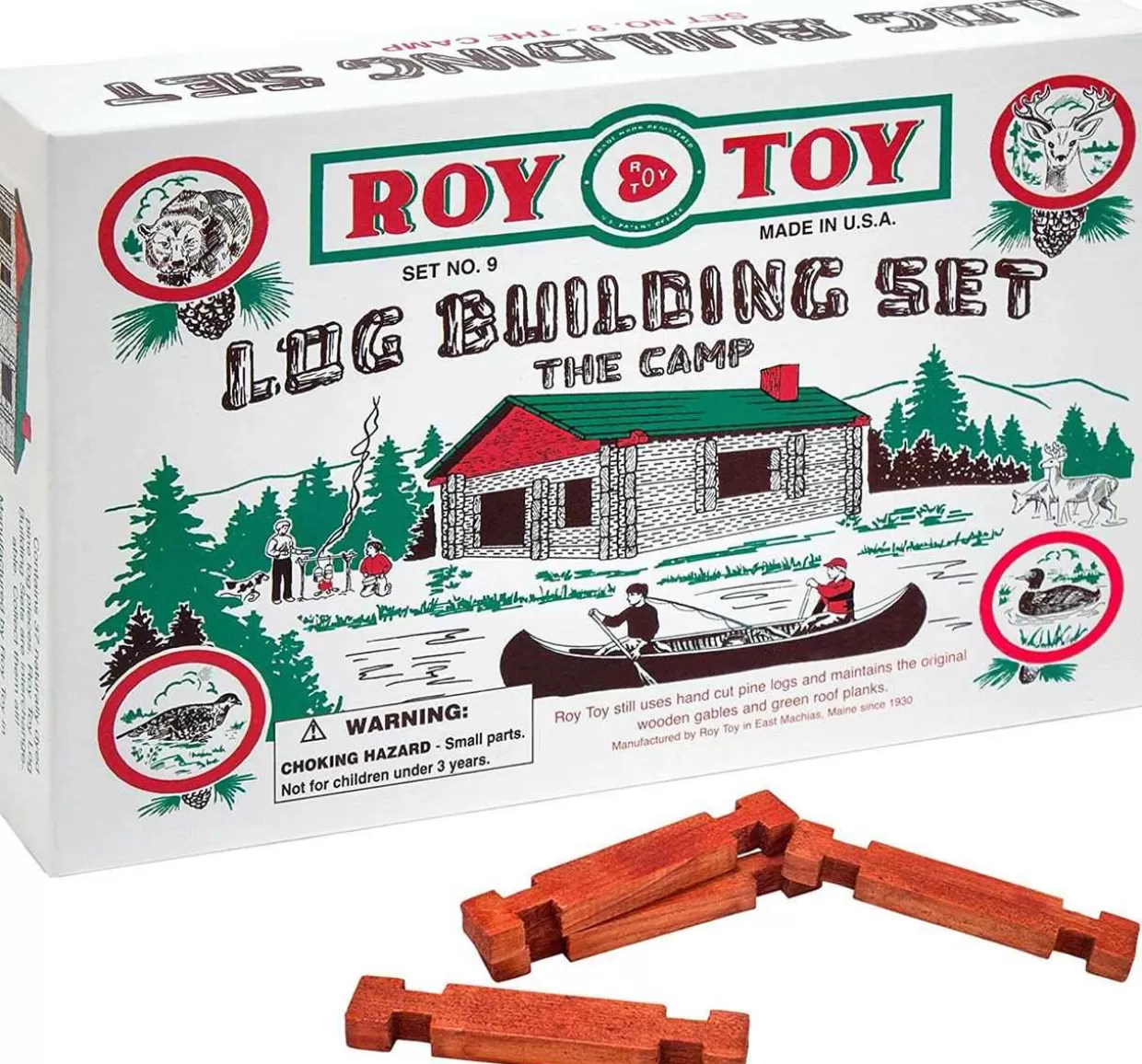 * Miniature Log Cabin "The Camp" Set #9 By Roy Toy* Electronic Toys