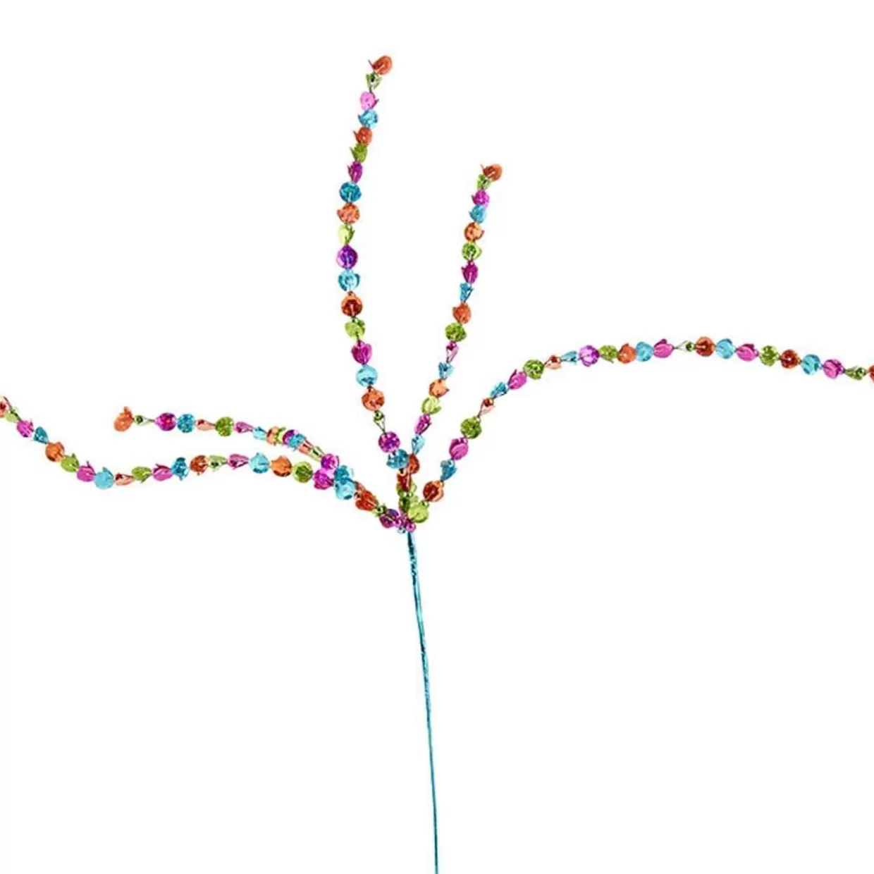 Kurt Adler Multicolored Beaded Sequin Spray 25 Inch Long* Tree Picks