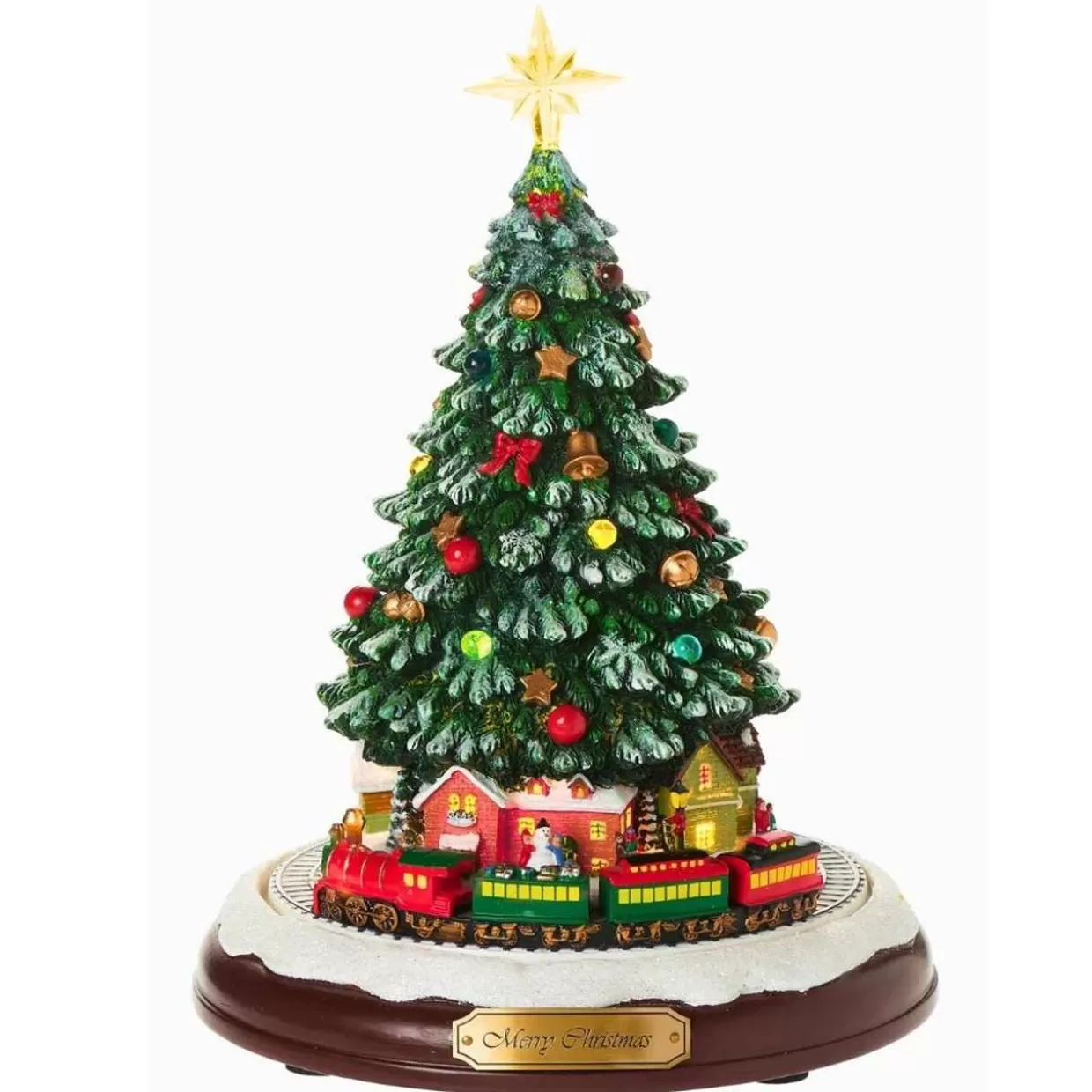 * Musical Christmas Tree Animated Rotating Train* Tabletop Trees