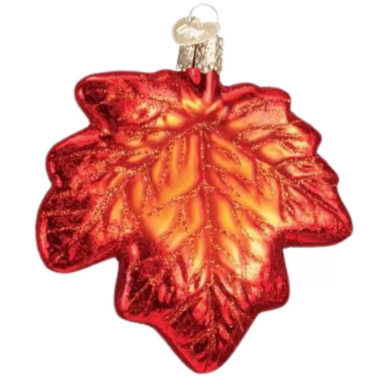 Old World Christmas - Red Maple Leaf Ornament* Thanksgiving & Fall