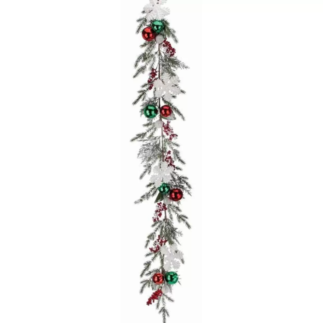 Lemax Pine Garland With Berries, Ornaments, And Snowflakes* Garland