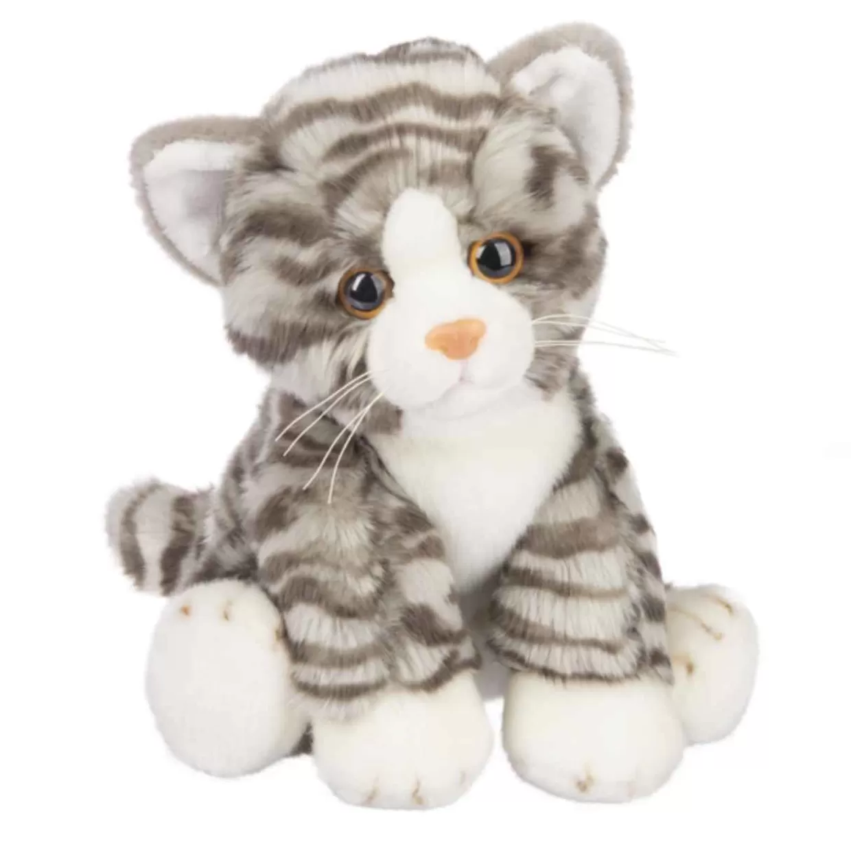 Kurt Adler Plush Fluffy Grey Tabby Cat From The Heritage Collection* Plush Toys