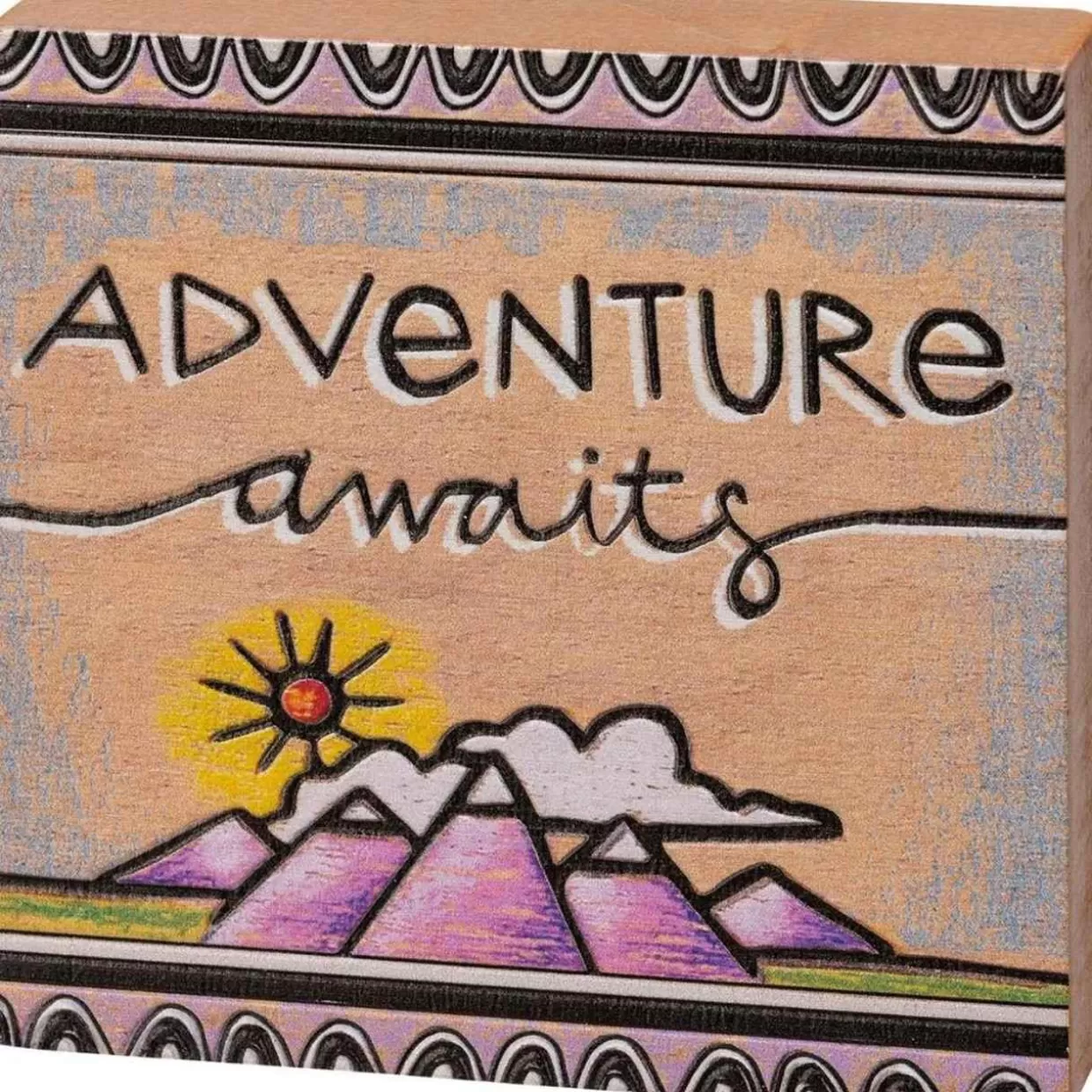 * Primitives By Kathy Adventure Awaits Home Decor Sign* Wooden Signs