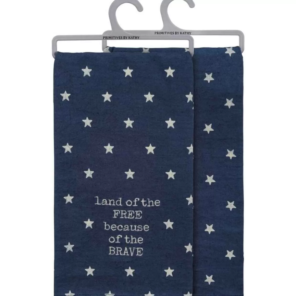 * Primitives By Kathy Land Of The Free Because Of The Brave Home Decor Dish Towel* Table & Glassware