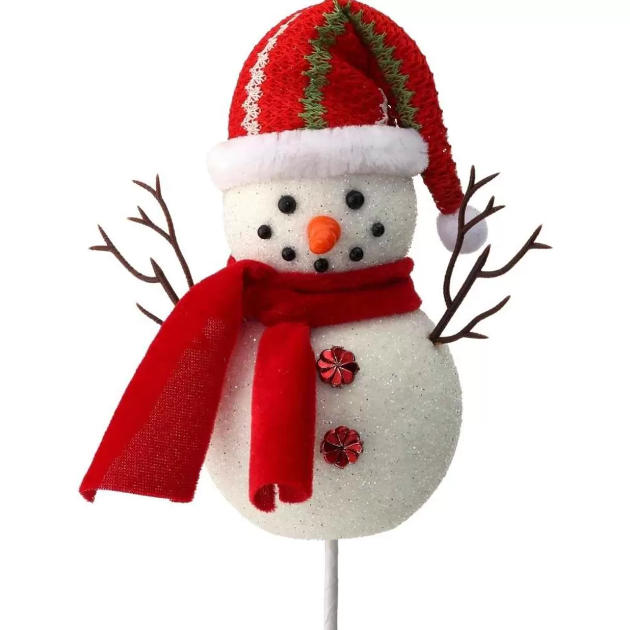 * Red & White Snowman Pick* Tree Picks