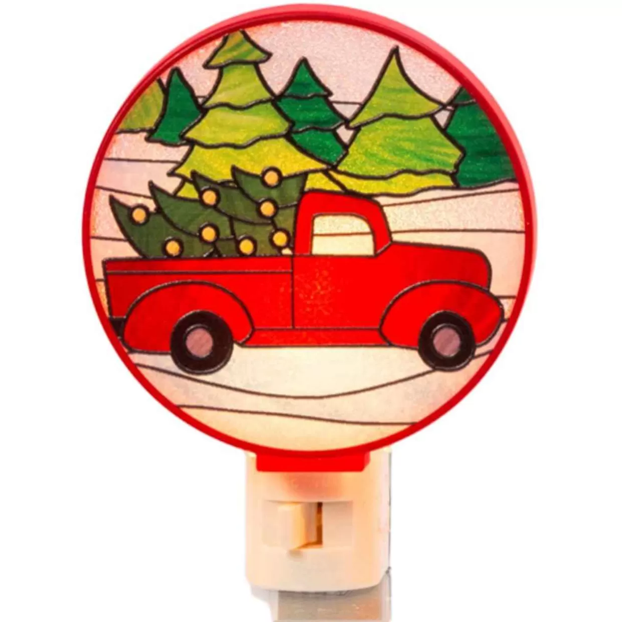 * Red Truck Round Night Light* Night Lights