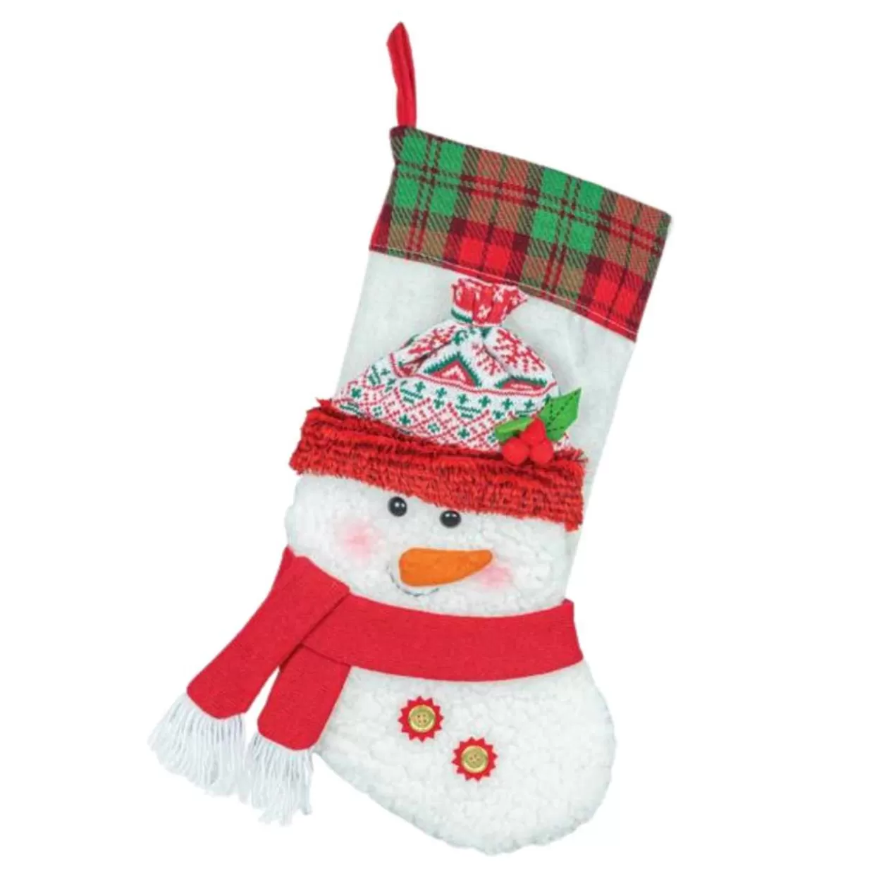 * Red, White, And Green Snowman Christmas Stocking* Stockings