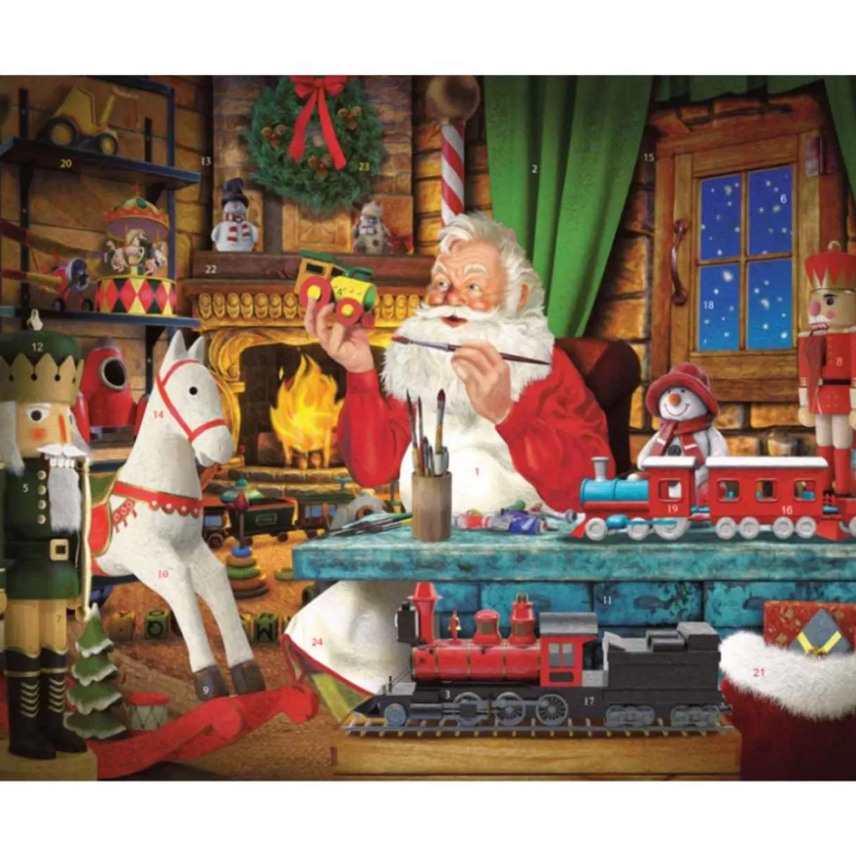 * Santa's Toyworks Paper Christmas Advent Calendar* Advent Calendars