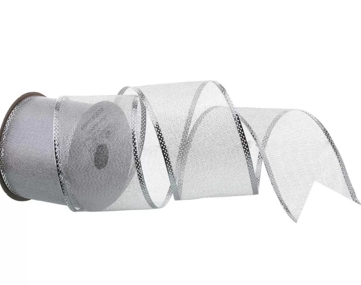 Byers Choice Silver Metallic Mesh Ribbon* Ribbon