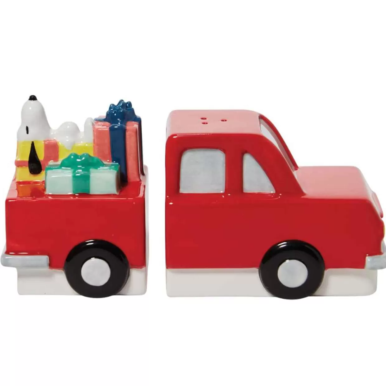 * Snoopy Red Truck Salt And Pepper Set* Table & Glassware