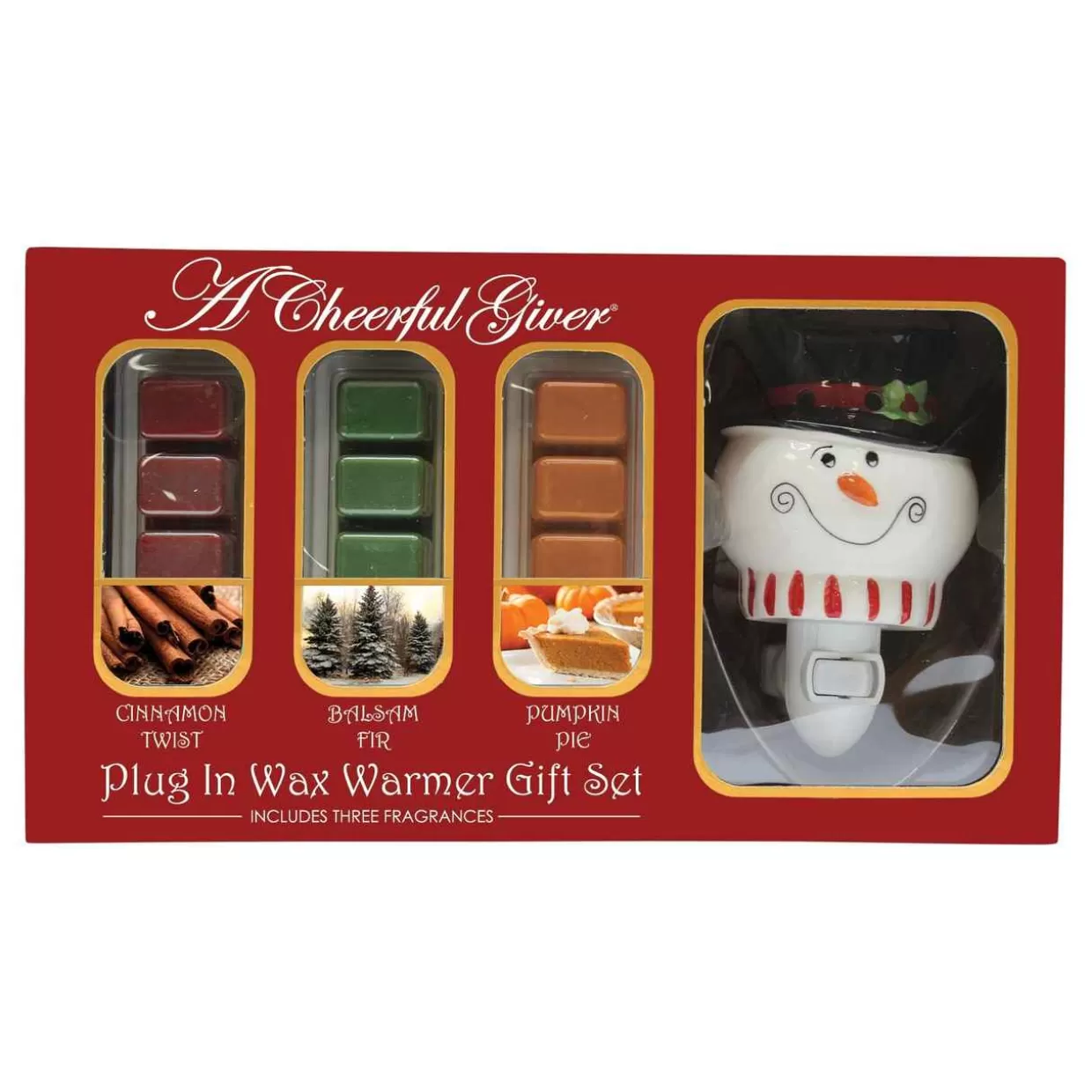 Kurt Adler Snowman Plug-In Warmer Gift Set* Candles