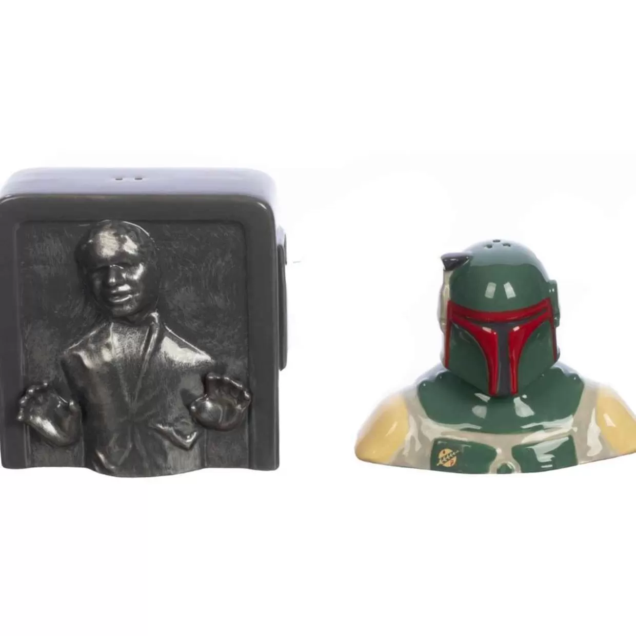 Kurt Adler Star Wars Han Solo And Boba Fett Salt And Pepper Shakers* Table & Glassware