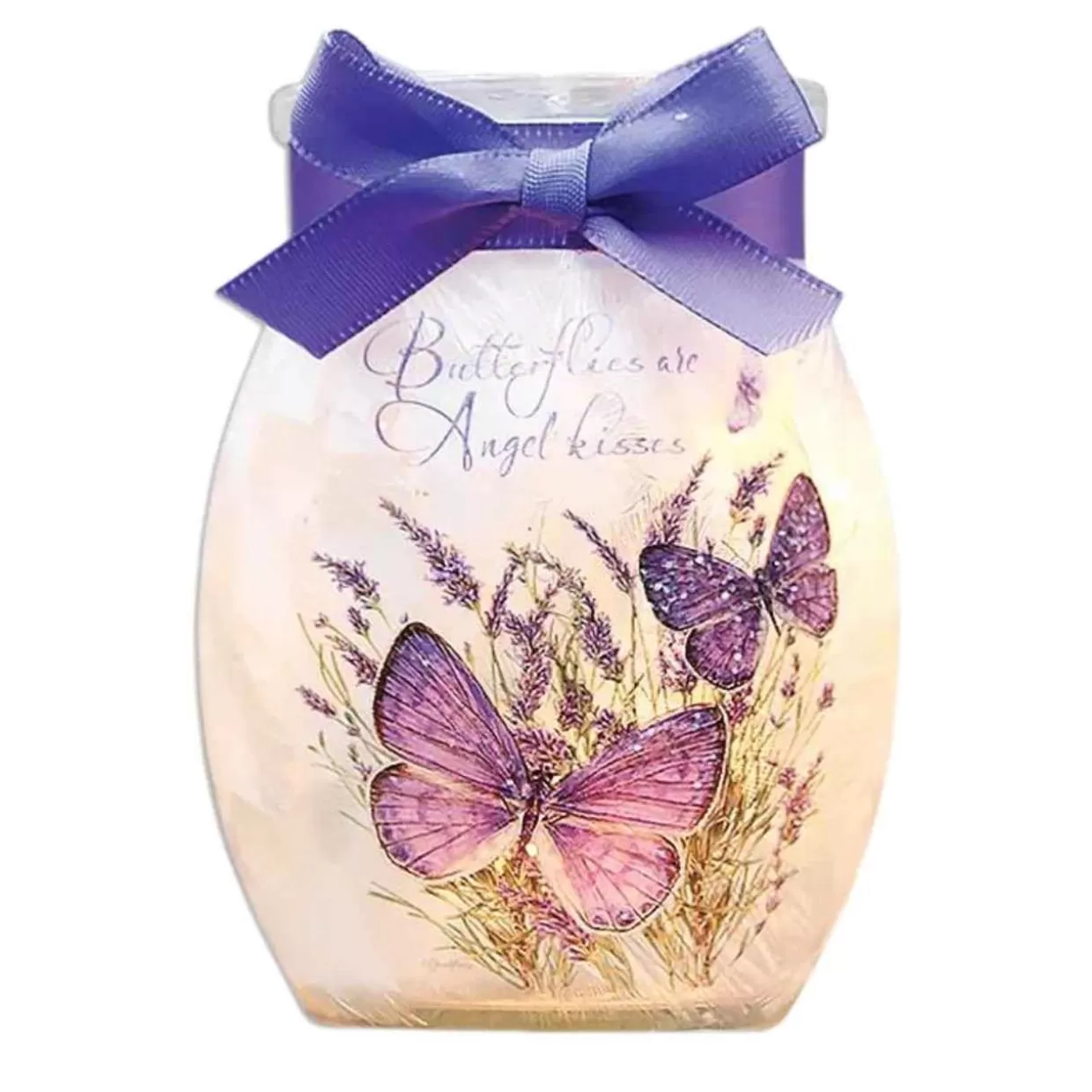 Stony Creek - Deep Purple Butterfly Kisses Jar Shaped Decorative Light* Easter And Spring