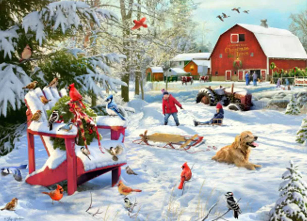 * The Farm At Christmas Jigsaw Puzzle 1000 Piece* Puzzles