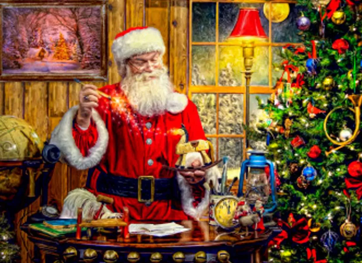 * Vermont Christmas Company - Holiday Ride Jigsaw Puzzle - Item Number - Vc1058* Puzzles