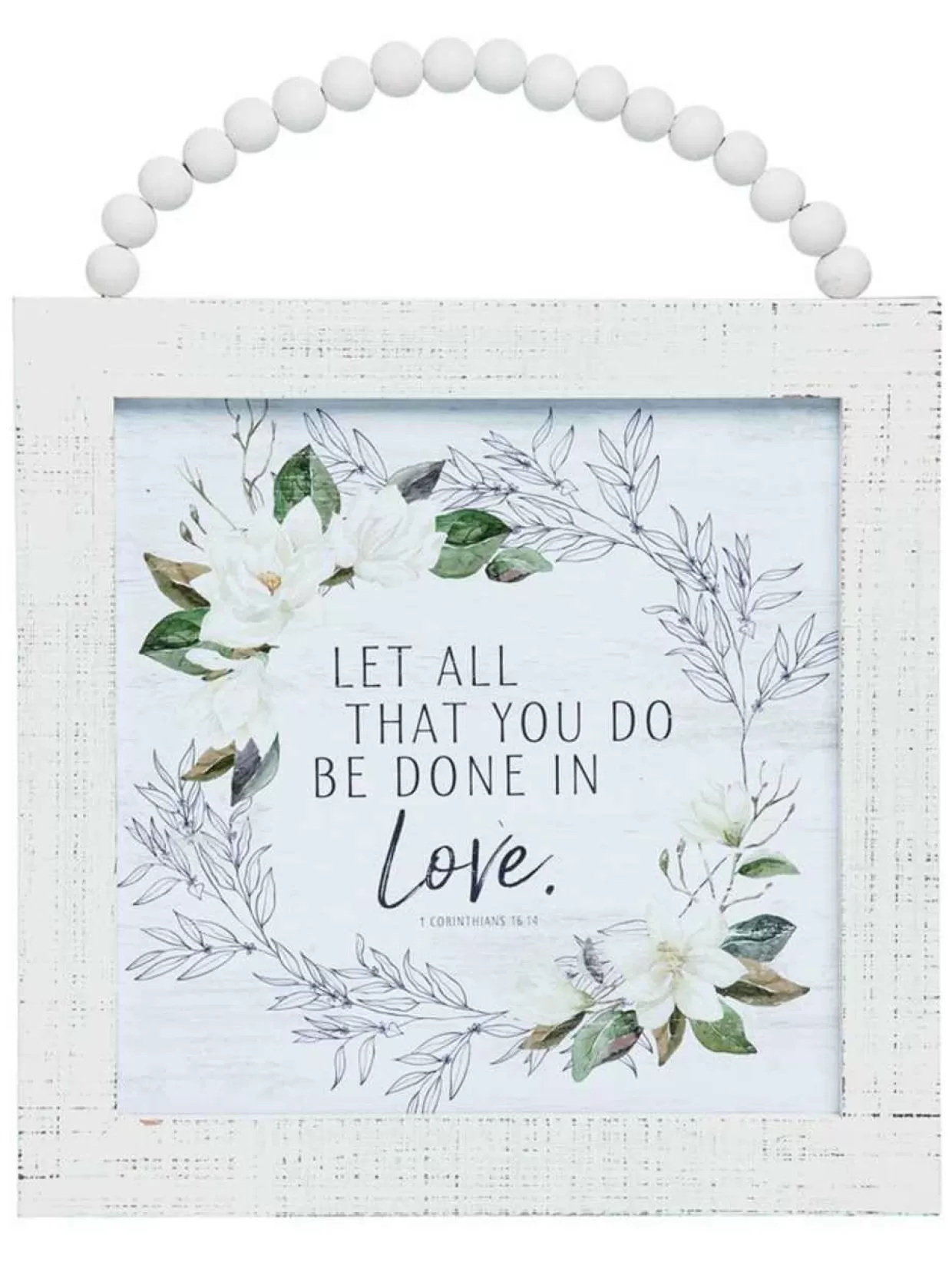 Kurt Adler Wooden Decor "Let All That You Do Be Done In Love"* Valentine's Day